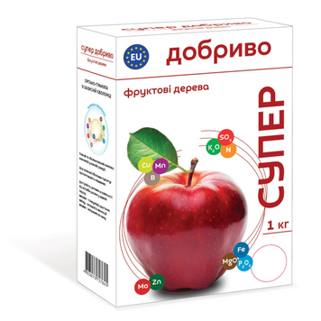Добриво СУПЕР для фруктових дерев 14.7.9,6+мікро (1кг) 634 фото