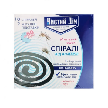 Спіралі від комарів та мух "Чистий Дім" 993 фото